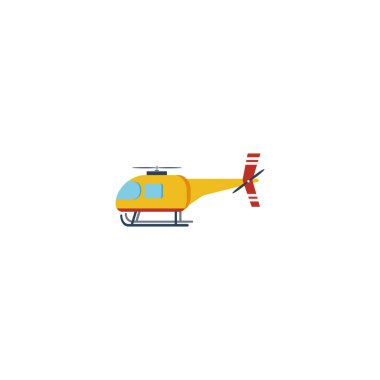 helikopter grafik ögesi İllüstrasyon şablonu