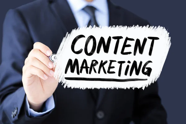 Concept d'entreprise de marketing de contenu — Photo