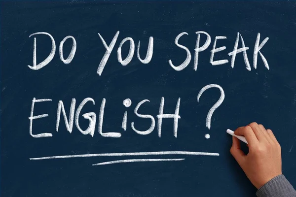 Spreek je Engels? — Stockfoto