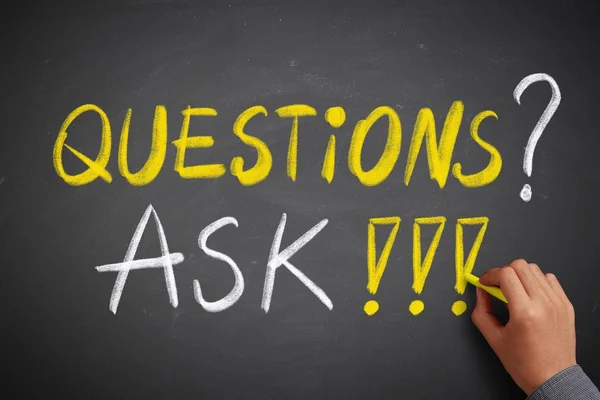 Questions and ask FAQ concept — Stock Photo, Image