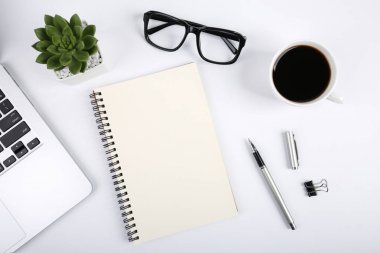 Üstten Görünüm office tablo Resepsiyon