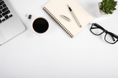 Üstten Görünüm office tablo Resepsiyon