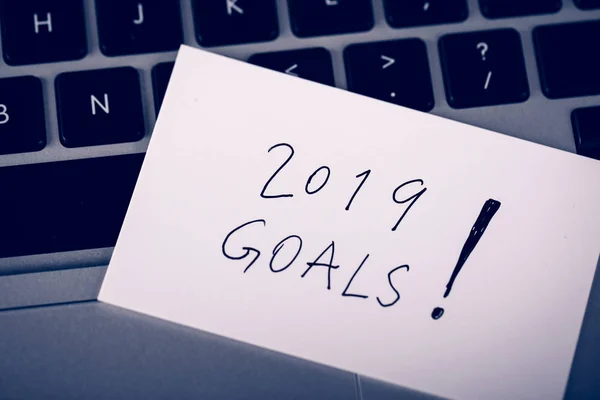 New Year 2019 Goals — Stock Photo, Image