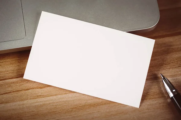 Blank White Card — Stock Photo, Image