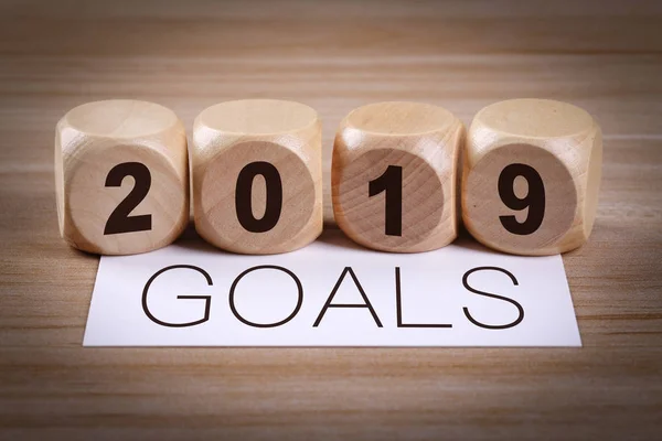 Concept 2019 Goals — Stock Photo, Image