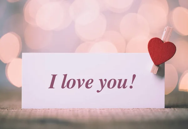 I Love You Card — Stock Photo, Image