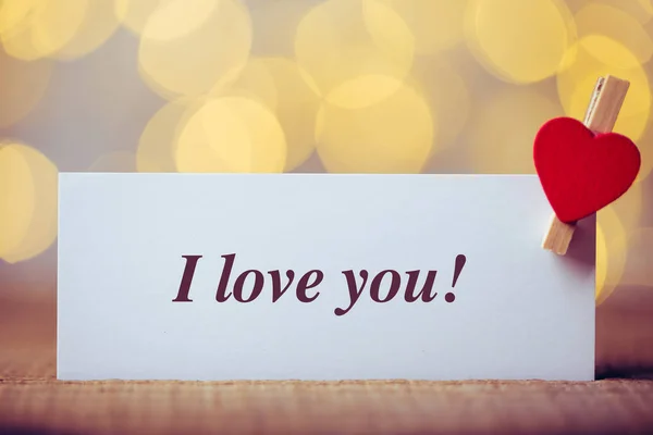 I Love You Card — Stock Photo, Image