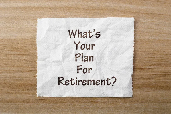 Was ist Ihr Plan für den Ruhestand? — Stockfoto