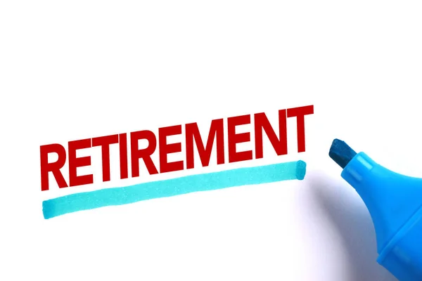 Концепція пенсійного бізнесу — стокове фото