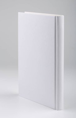 Boş Beyaz Kitap Veya Not Defteri Beyaz Üzerine İzole