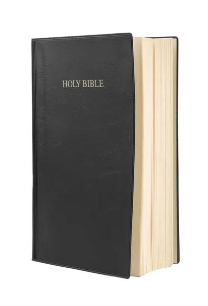 Sacra Bibbia isolata su bianco — Foto Stock