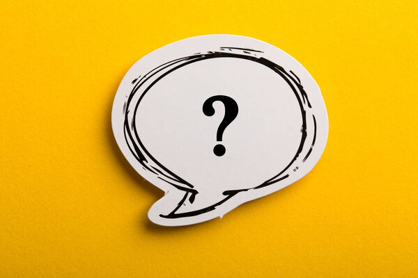 пузырь речи знака вопроса