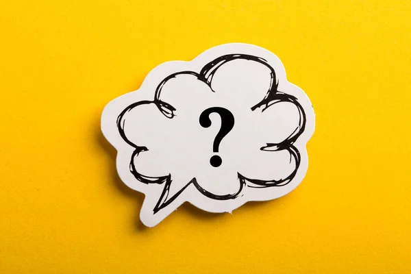 Question Mark Speech Bubble — Stock Photo, Image