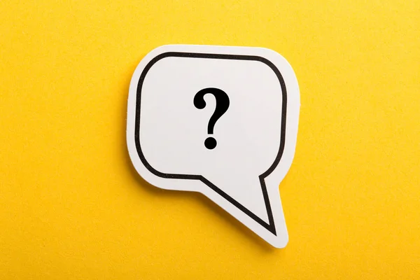 Question Mark Speech Bubble — Stock Photo, Image