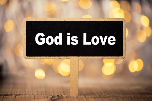 Bůh je milostný koncept — Stock fotografie