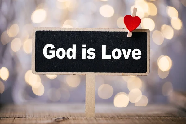 Bůh je milostný koncept — Stock fotografie