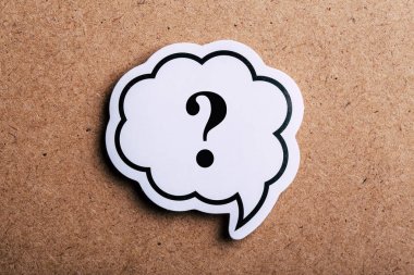 Soru İşareti Konuşma Bubble Sign