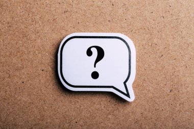 Soru İşareti Konuşma Bubble Sign