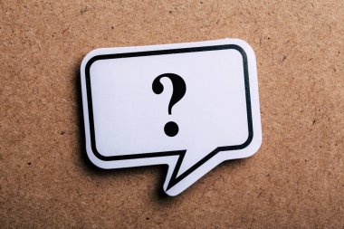 Soru İşareti Konuşma Bubble Sign