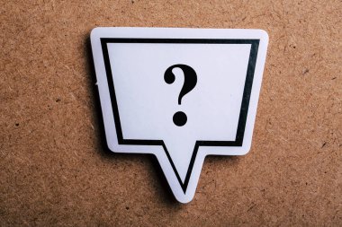 Soru İşareti Konuşma Bubble Sign