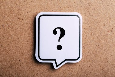 Soru İşareti Konuşma Bubble Sign