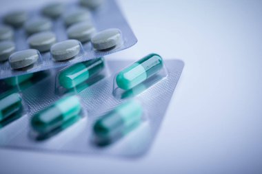 Tıp Tabletler Closeup Shot