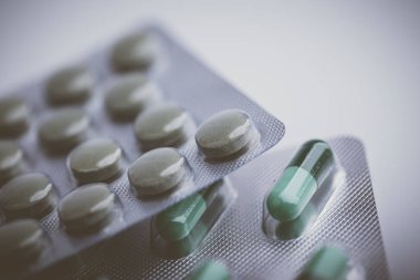 Tıp Tabletler Closeup Shot