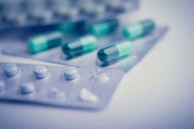 Tıp Tabletler Closeup Shot