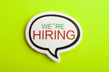 Biz Sarı Yalıtılmış Konuşma Balonu İşe