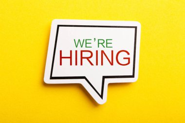 Biz Sarı Yalıtılmış Konuşma Balonu İşe