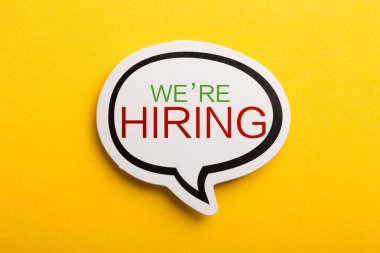 Biz Sarı Yalıtılmış Konuşma Balonu İşe