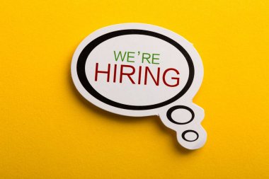 Biz Sarı Yalıtılmış Konuşma Balonu İşe