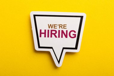 Biz Sarı Yalıtılmış Konuşma Balonu İşe