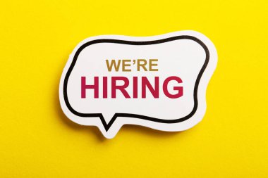 Biz Sarı Yalıtılmış Konuşma Balonu İşe