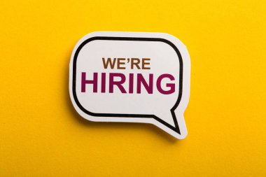 Biz Sarı Yalıtılmış Konuşma Balonu İşe