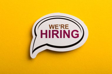 Biz Sarı Yalıtılmış Konuşma Balonu İşe