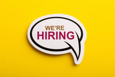 Biz Sarı Yalıtılmış Konuşma Balonu İşe