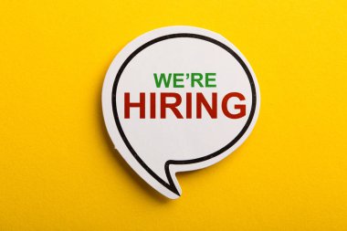 Biz Sarı Yalıtılmış Konuşma Balonu İşe