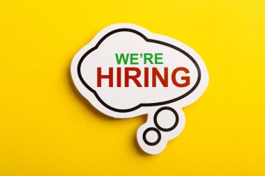 Biz Sarı Yalıtılmış Konuşma Balonu İşe