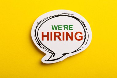 Biz Sarı Yalıtılmış Konuşma Balonu İşe