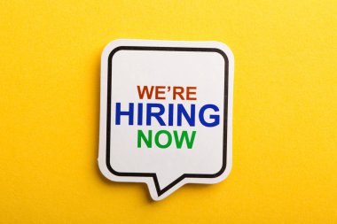 Biz Sarı Yalıtılmış Konuşma Balonu İşe