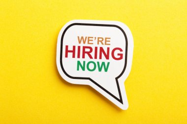 Biz Sarı Yalıtılmış Konuşma Balonu İşe