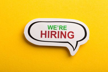 Biz Sarı Yalıtılmış Konuşma Balonu İşe