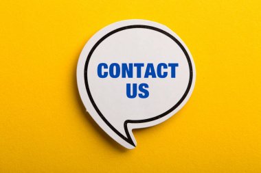 İletişim Konuşma Balonu Sarı Yalıtılmış