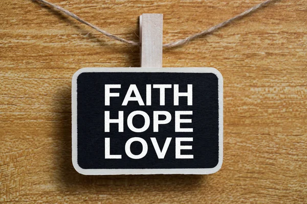 Víra, naděje a láska — Stock fotografie