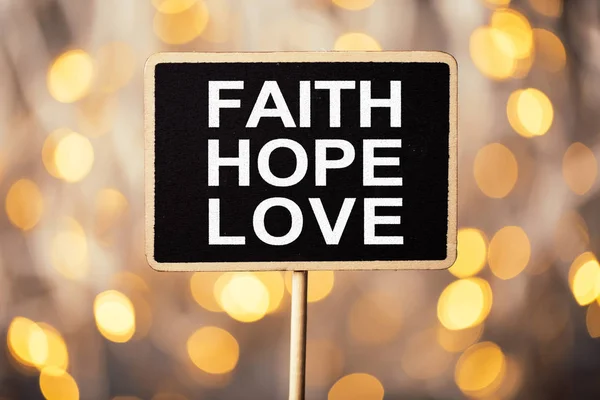 Faith Hope And Love — Stock Photo, Image