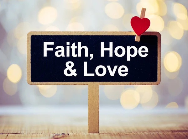 Faith Hope And Love — Stock Photo, Image