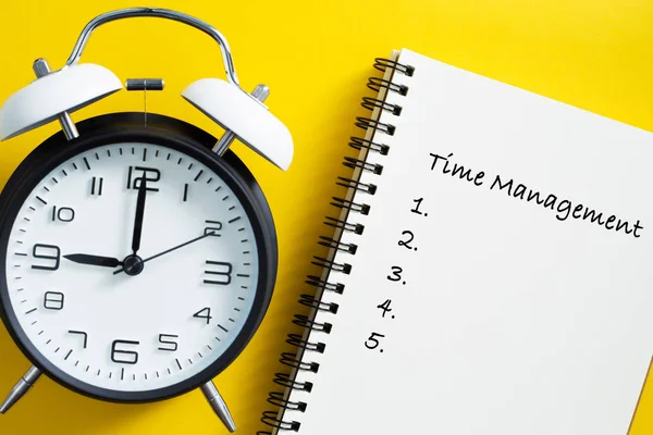 Time Management Concept With Clock — Stock Photo, Image