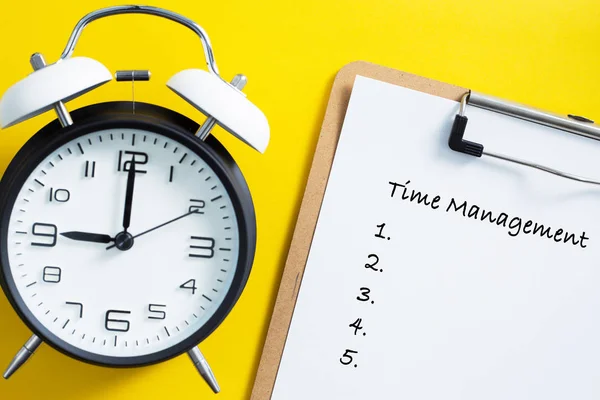 Time Management Concept With Clock — Stock Photo, Image