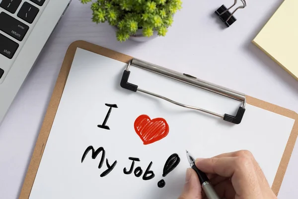 I Love My Job Concept — Stock Photo, Image